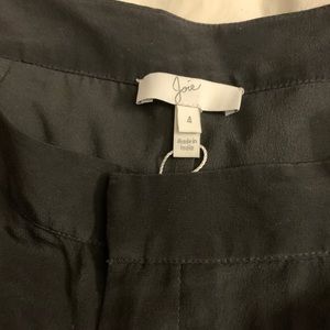 Joie black silk shorts size 4